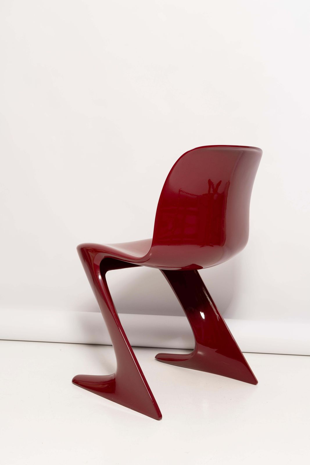 Dark Red Wine Kangaroo Chair Designed By Ernst Moeckl, Germany, 1968 photo vintage