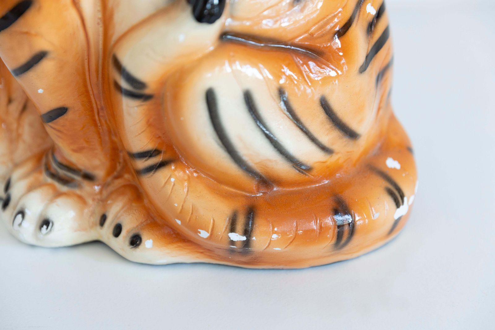 Big Rare Ceramic Tiger Decorative Sculpture, Italy, 1960s photo 1276.0