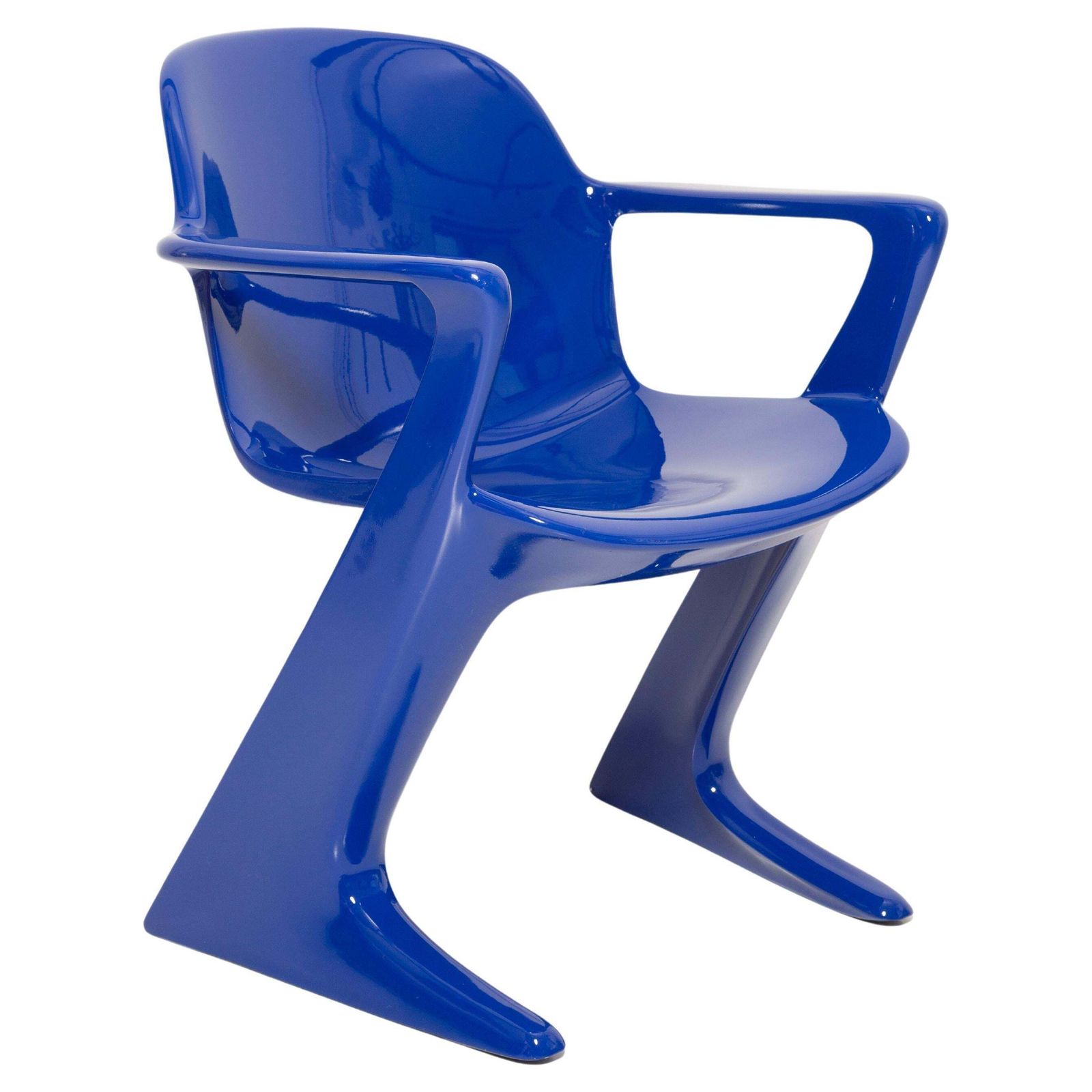 Ultramarijnblauwe Kangaroo Chair, Ontworpen Door Ernst Moeckl, Duitsland, 1968