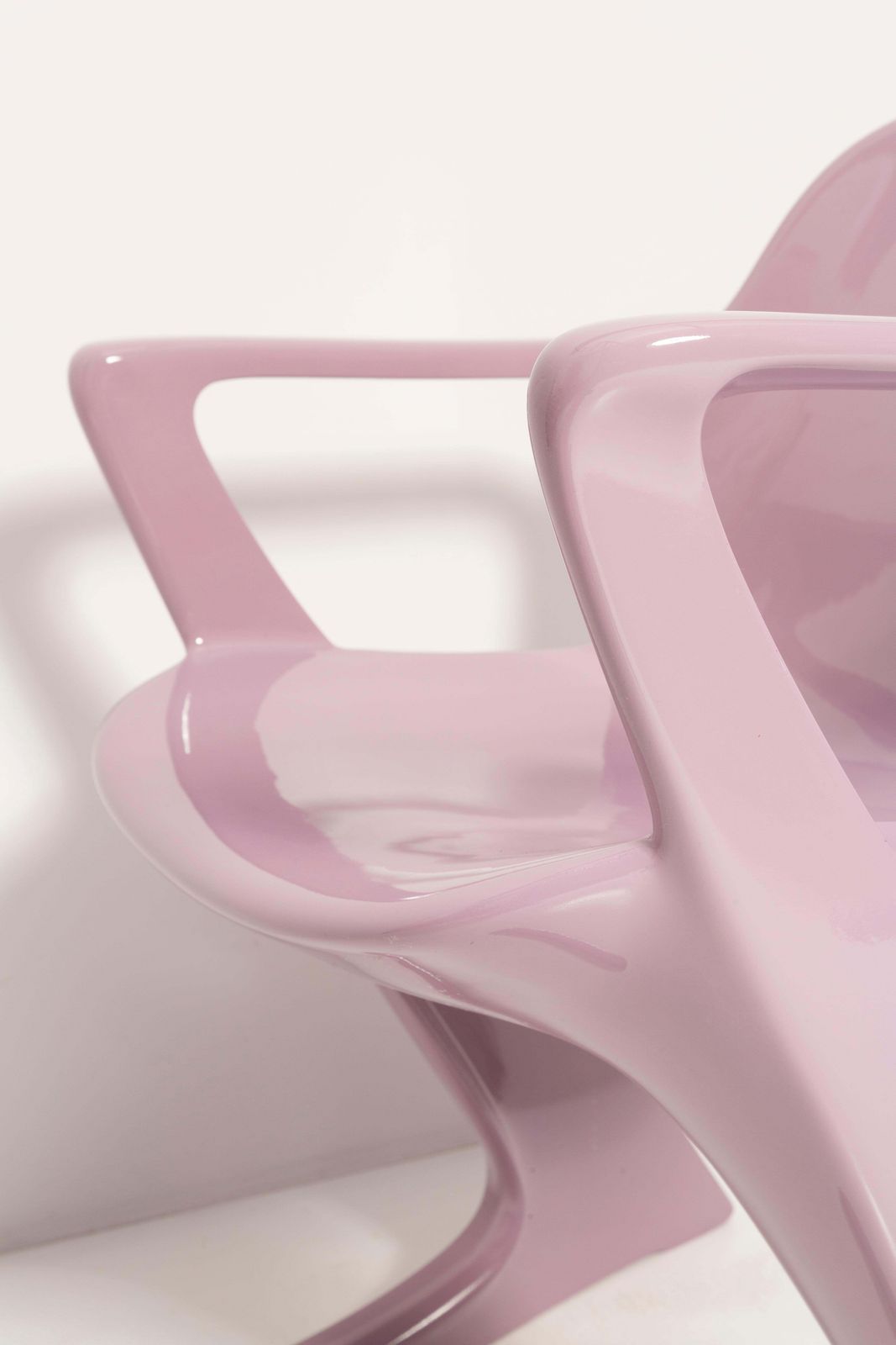 Mid Century Lavender Kangaroo Chair Designed By Ernst Moeckl, Germany, 1968 photo vintage