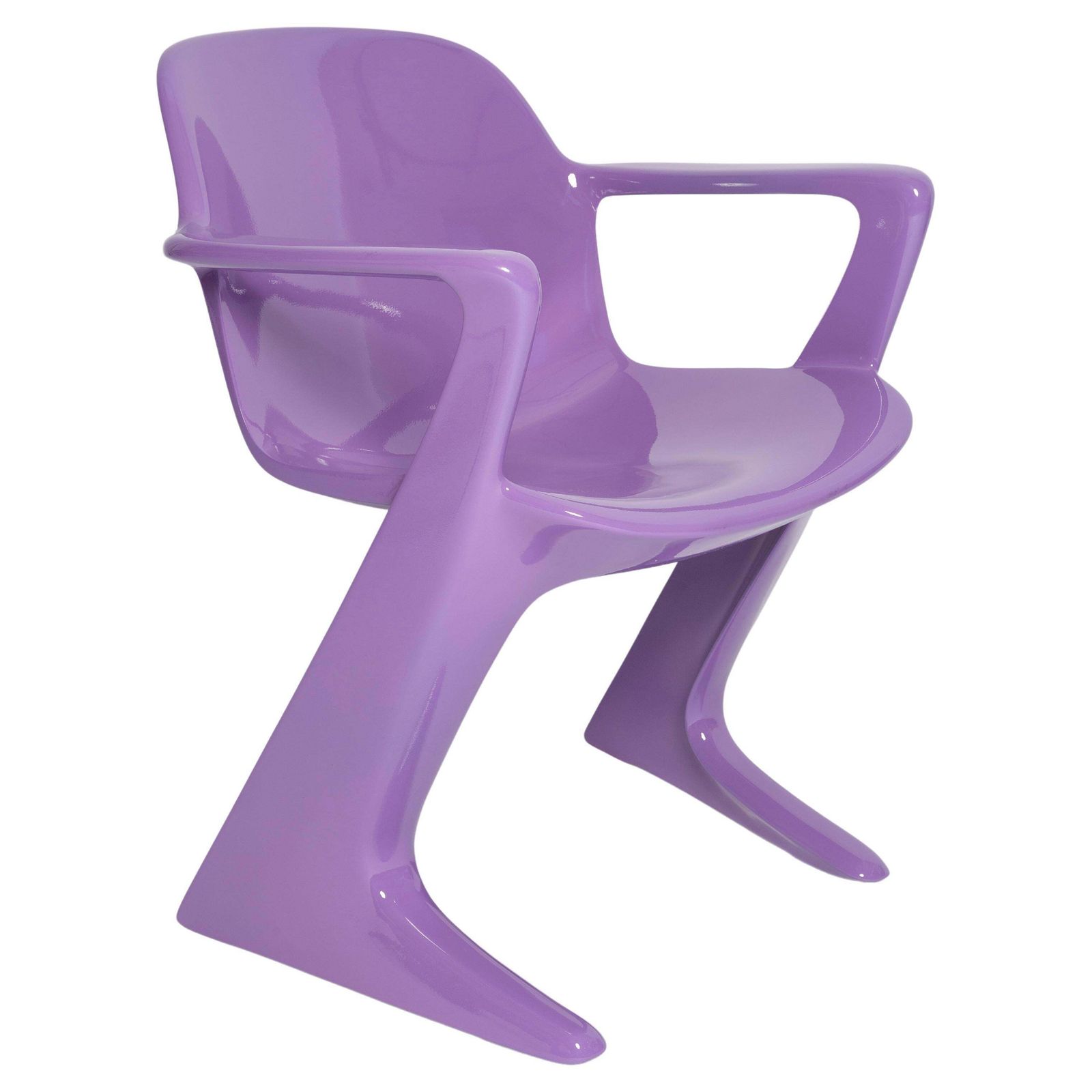 Blue Lilac Kangaroo Chair Designed By Ernst Moeckl, Germany, 1968