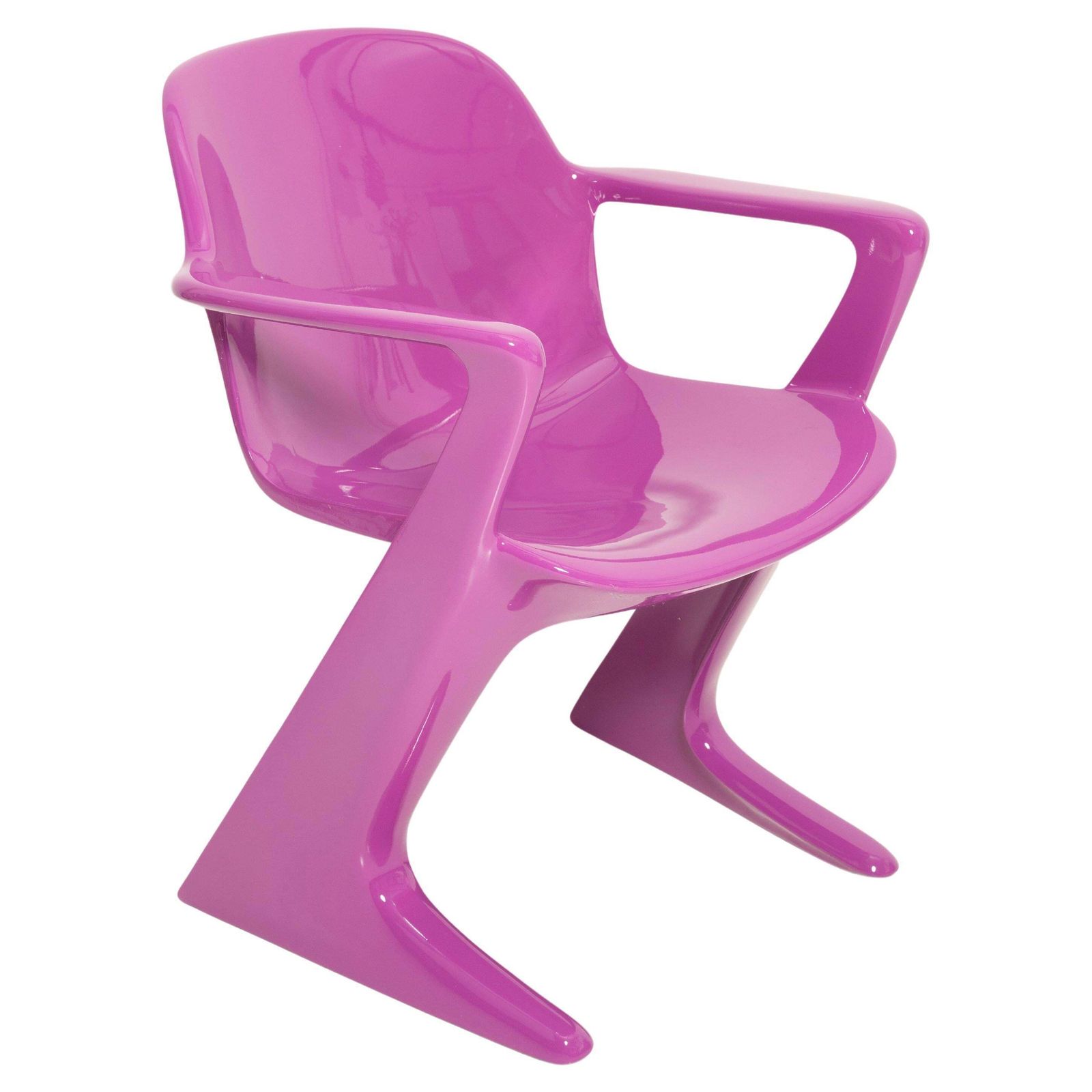 Mid Century Violet Purple Kangaroo Chair Designed By Ernst Moeckl, Germany, 1968