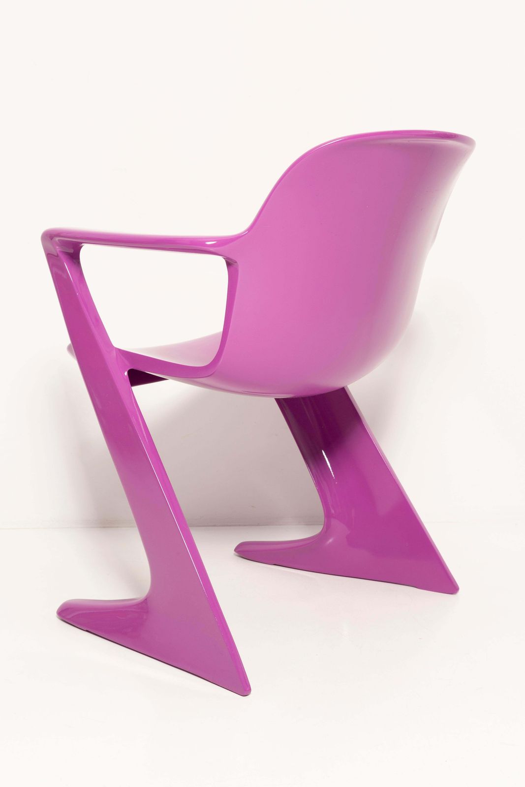 photo for sale Mid Century Violet Purple Kangaroo Chair Designed By Ernst Moeckl, Germany, 1968