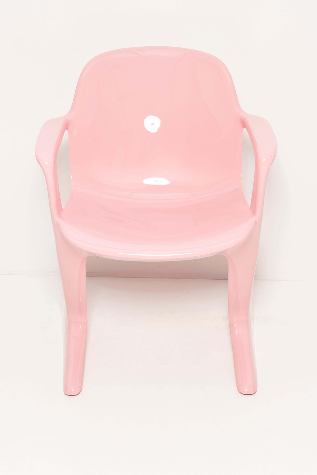 1276.0 Mid Century Light Pink Kangaroo Chair Designed By Ernst Moeckl, Germany, 1968 photo