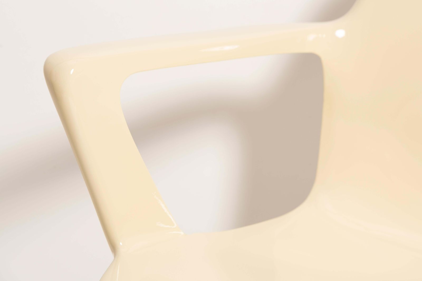 photo furniture Mid Century Light Beige Kangaroo Chair Designed By Ernst Moeckl, Germany, 1968