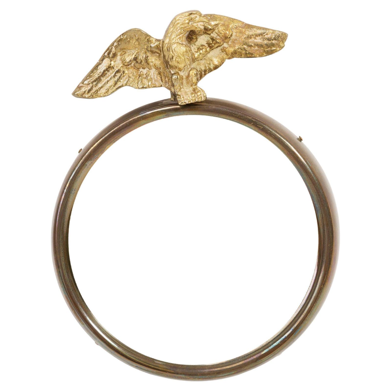Vintage Unique Small Gold Decorative Mirror With Eagle, Europe, 1960s