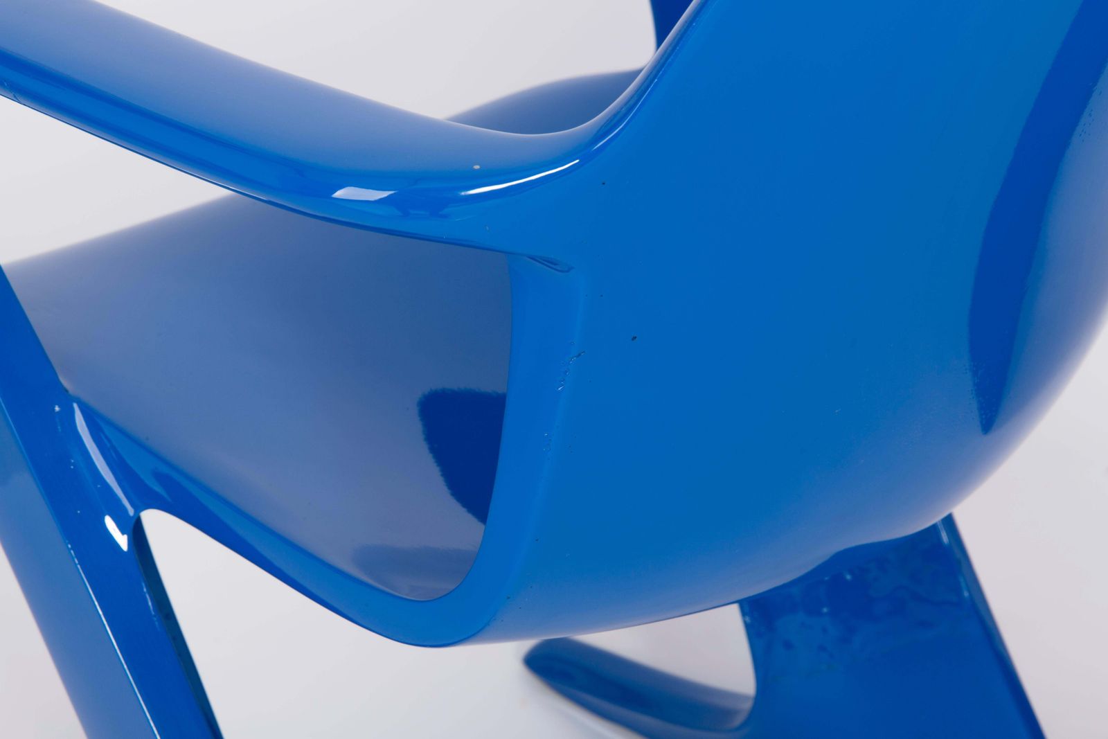 Set Of Two Classic Blue Kangaroo Chairs Designed By Ernst Moeckl, Germany, 1968 photo vintage