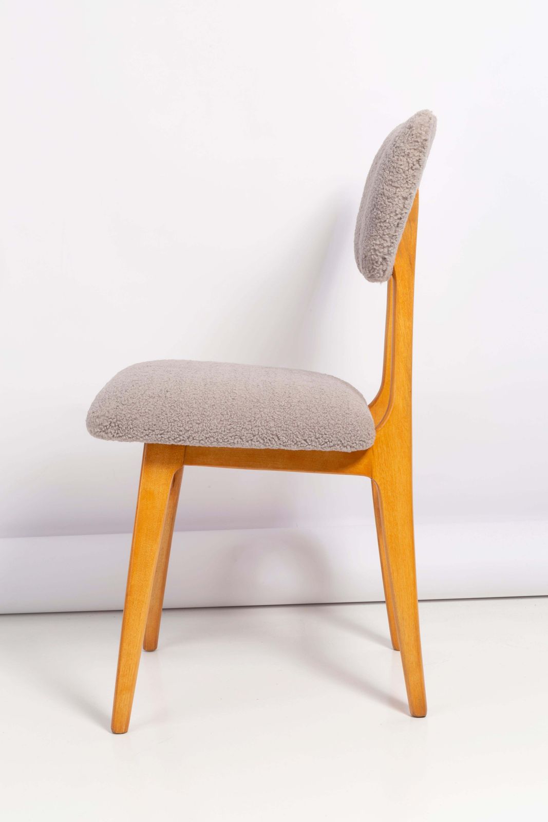 Set Of Four 20th Century Gray Boucle Chairs, 1960s photo 1699.0