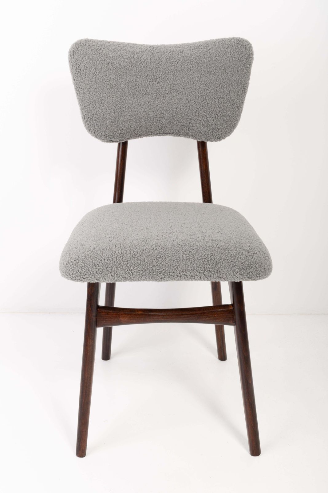 2038.0 Set Of Four 20th Century Gray Boucle Chairs, 1960s photo
