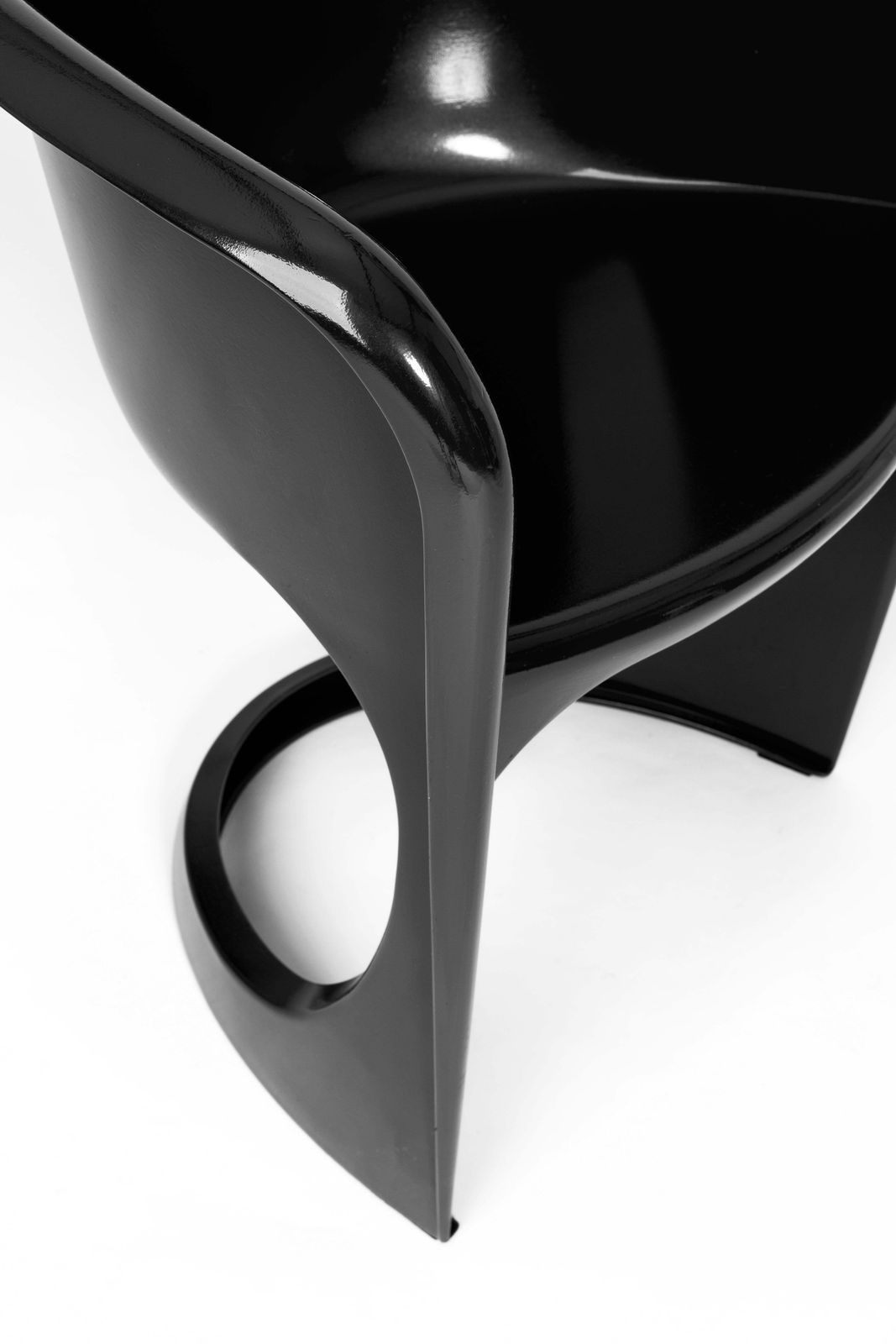 2123.0 Set Of Four Black Glossy Cado Chairs, Steen østergaard, 1974 photo