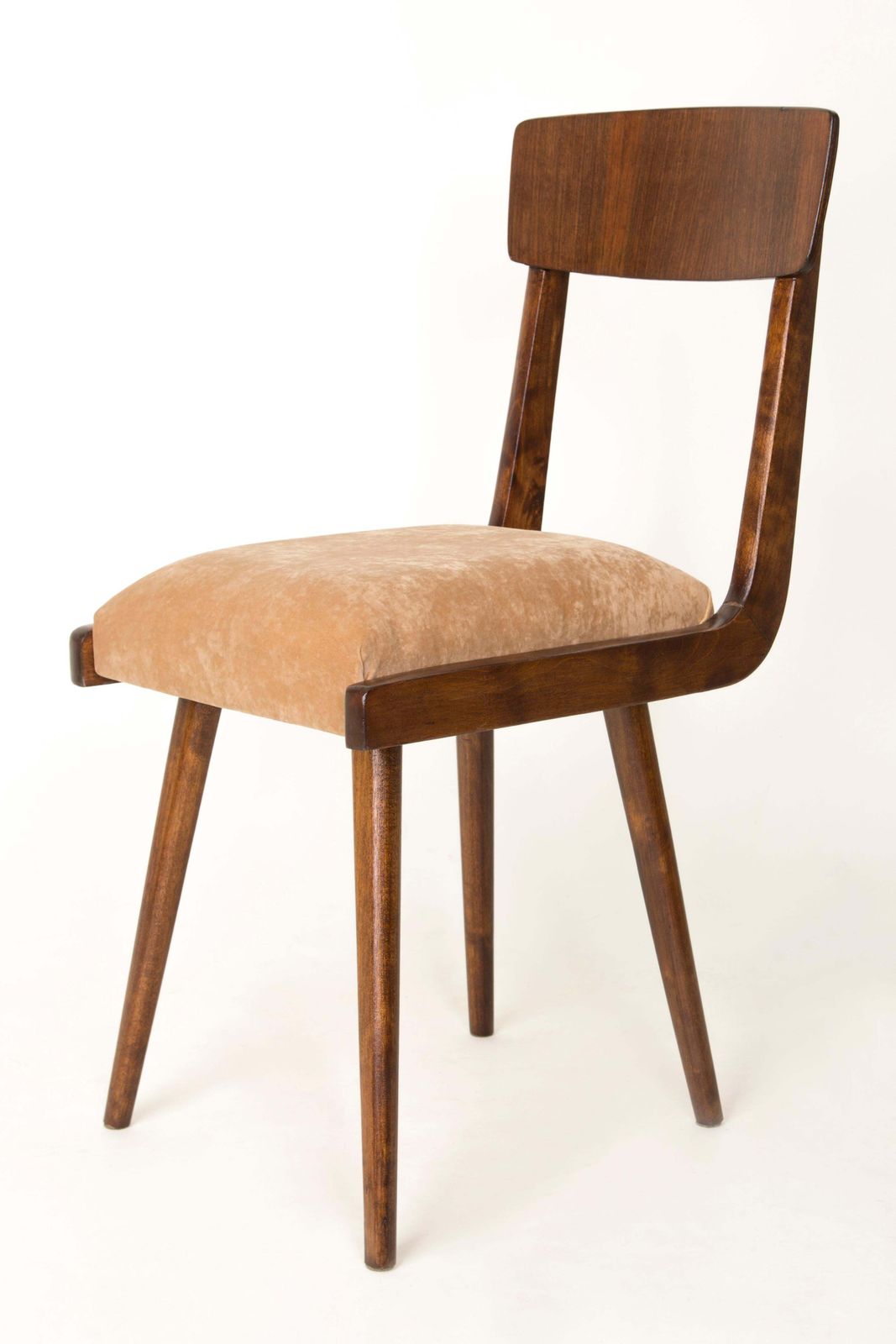Set Of Four 20th Century Gazelle Beige Wood Chairs, 1960s photo 2126.0