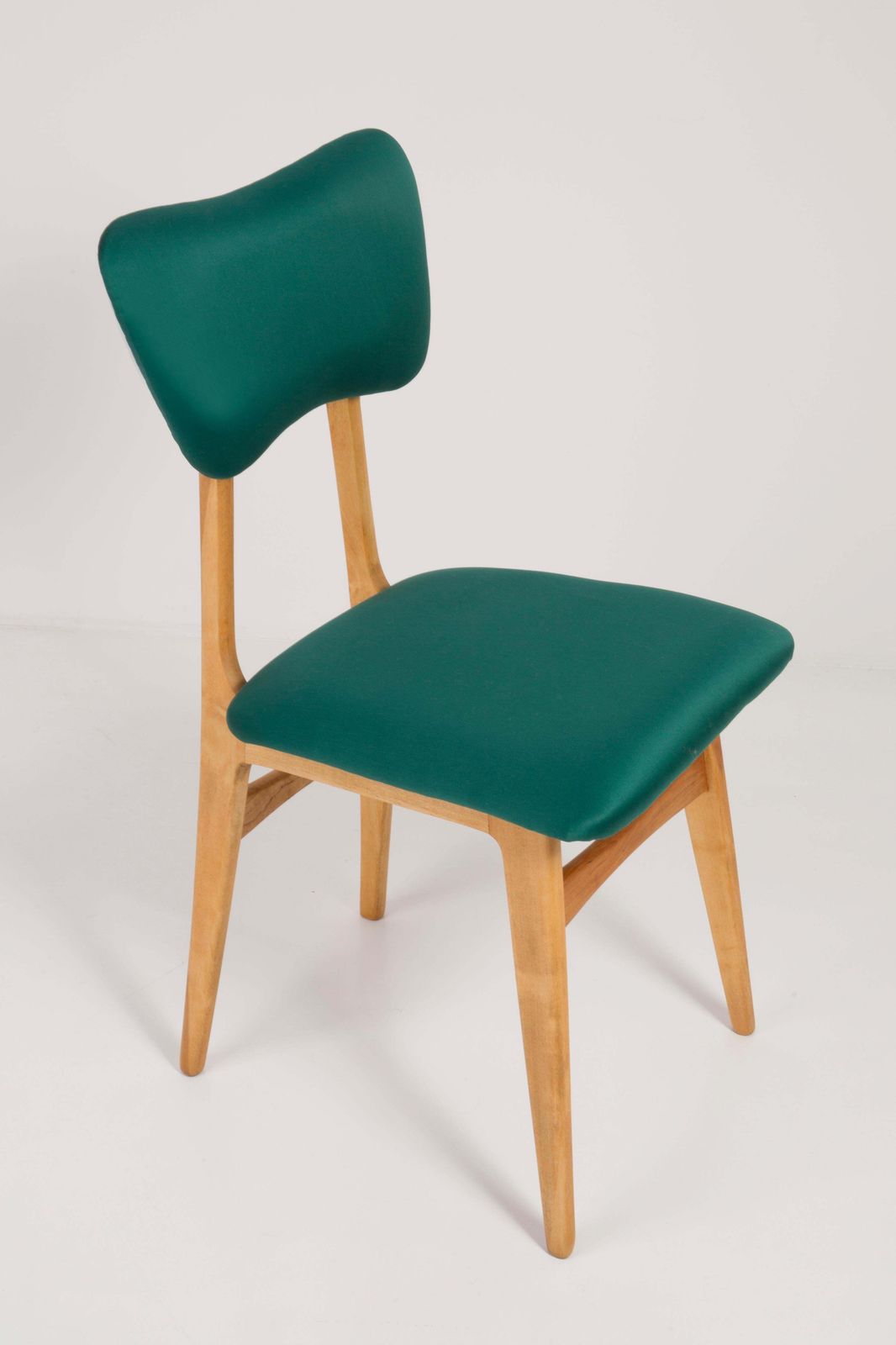 Set Of Four 20th Century Dedar Tabularasa Green Chairs, 1960s photo 2126.0