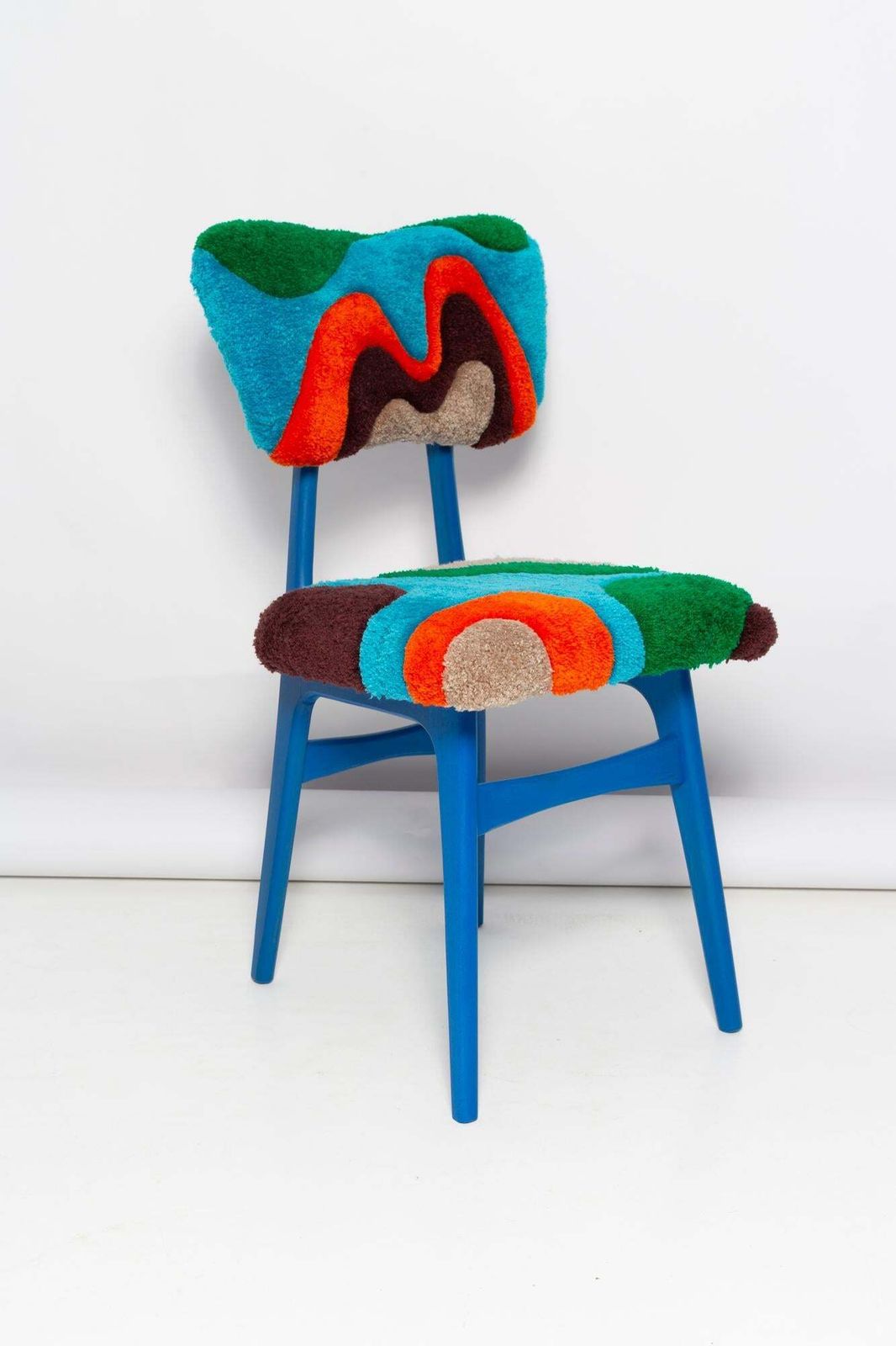 Set Of Three Mid Century Butterfly Chairs, Hand Tufting Wool, Europe, 1960s photo vinterior