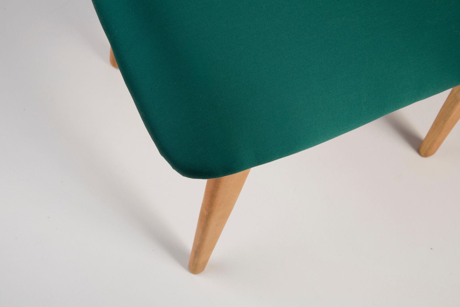 photo vintage Set Of Four 20th Century Dedar Tabularasa Green Chairs, 1960s