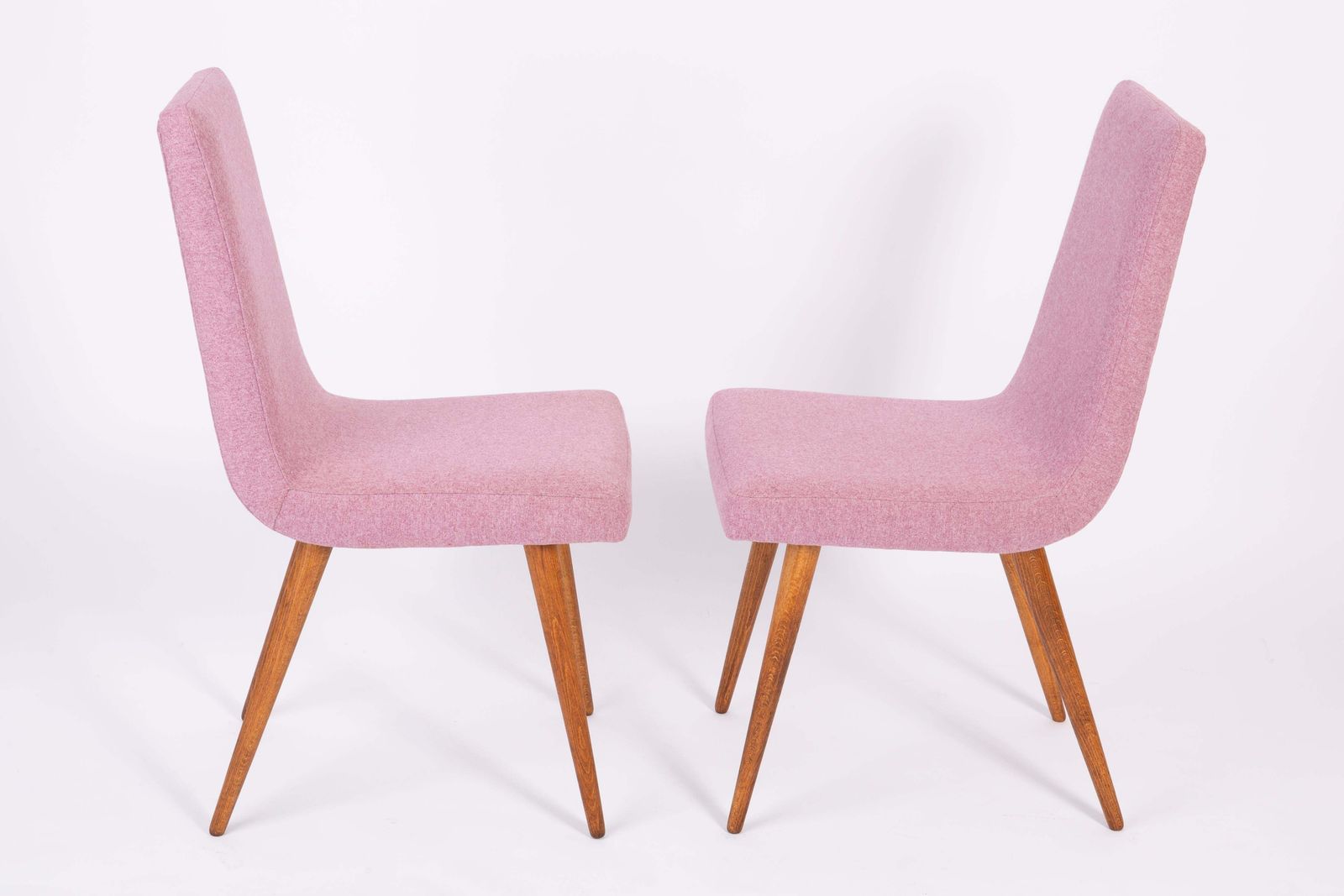 Set Van 20e Eeuwse Roze Mélange Stoelen Van Rajmund Halas, Ca. Jaren 1960 photo vinterior