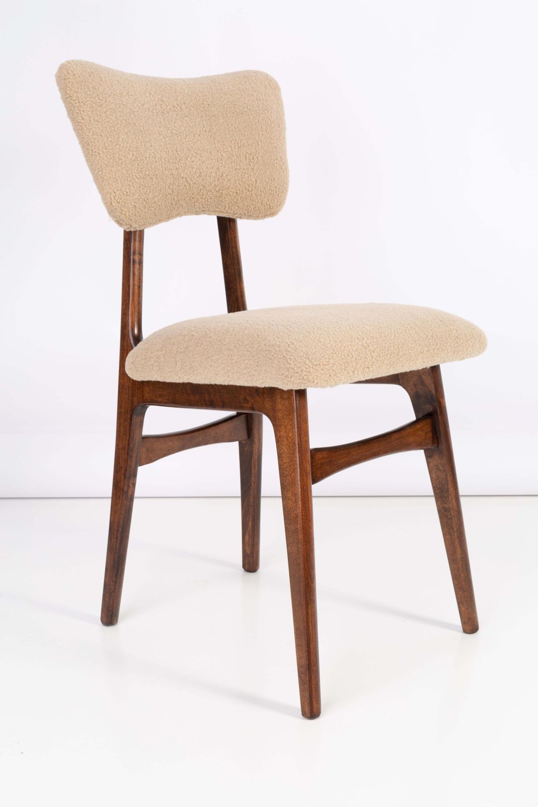 20th Century Camel Soft Boucle Chair, 1960s photo furniture