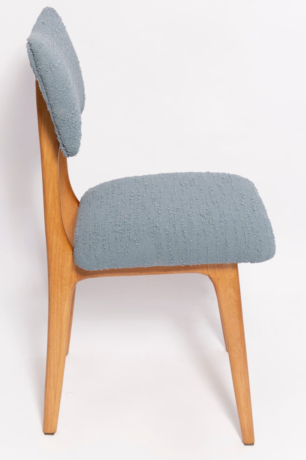 Mid Century Butterfly Dining Chair, Gray Boucle, Europe, 1960s photo 595.0