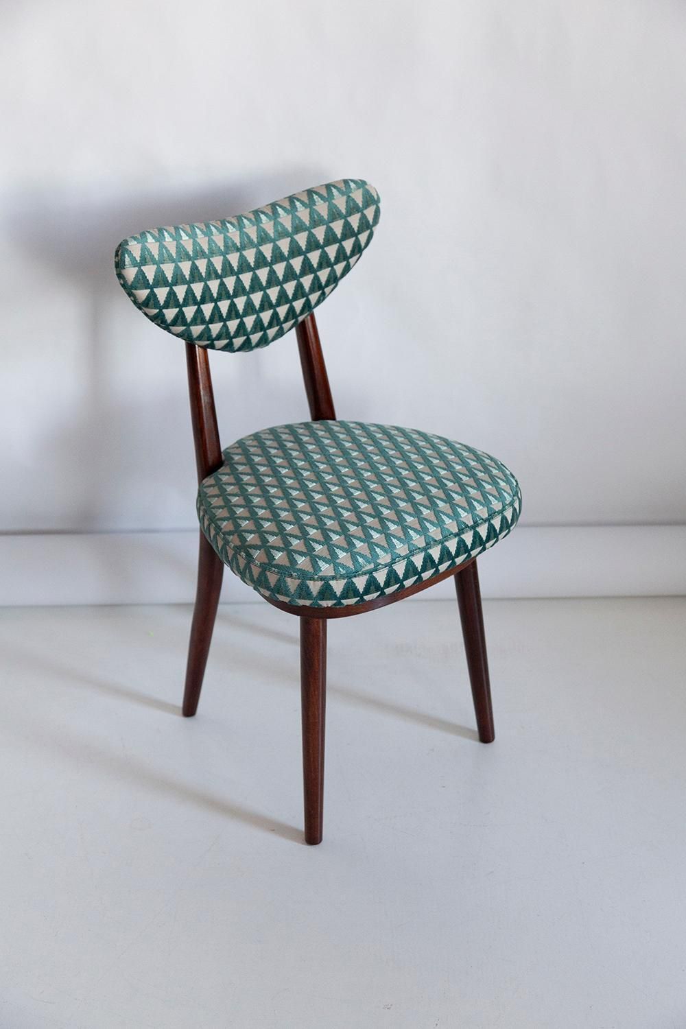 Mid Century Heart Chair In Amuleto Green Velvet, Europe, 1960s photo vintage