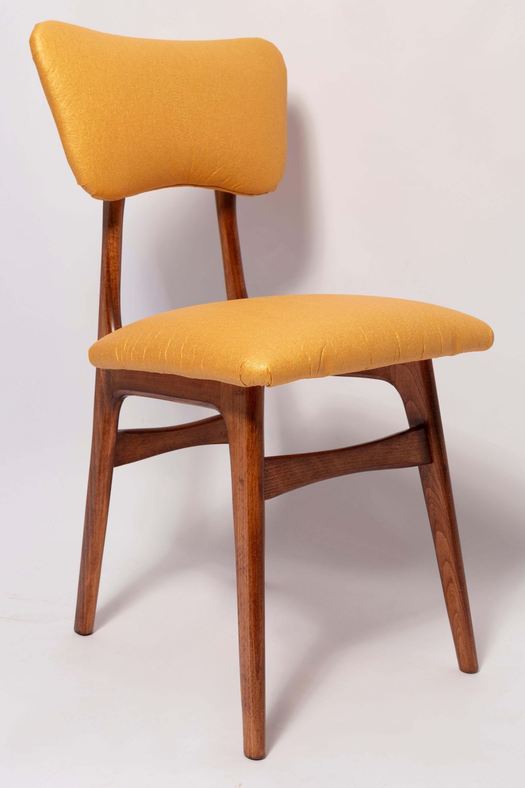 Mid Century Butterfly Dining Chair, Pineapple Vegan Leather, Europe, 1960s photo for sale