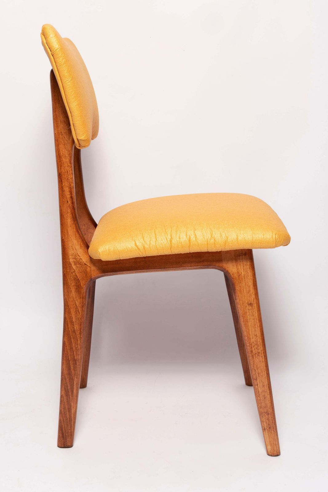 Furniture Mid Century Butterfly Dining Chair, Pineapple Vegan Leather, Europe, 1960s photo