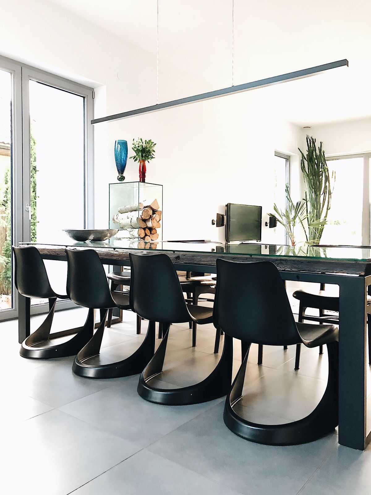 Set Of Four Black Cado Chairs, Steen østergaard, 1960s photo furniture