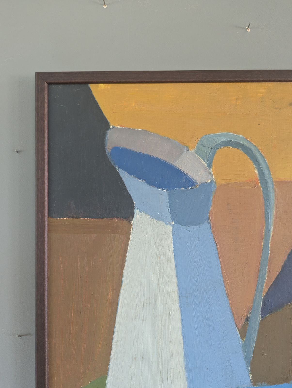 Geometric Still Life, Oil Painting photo vinterior