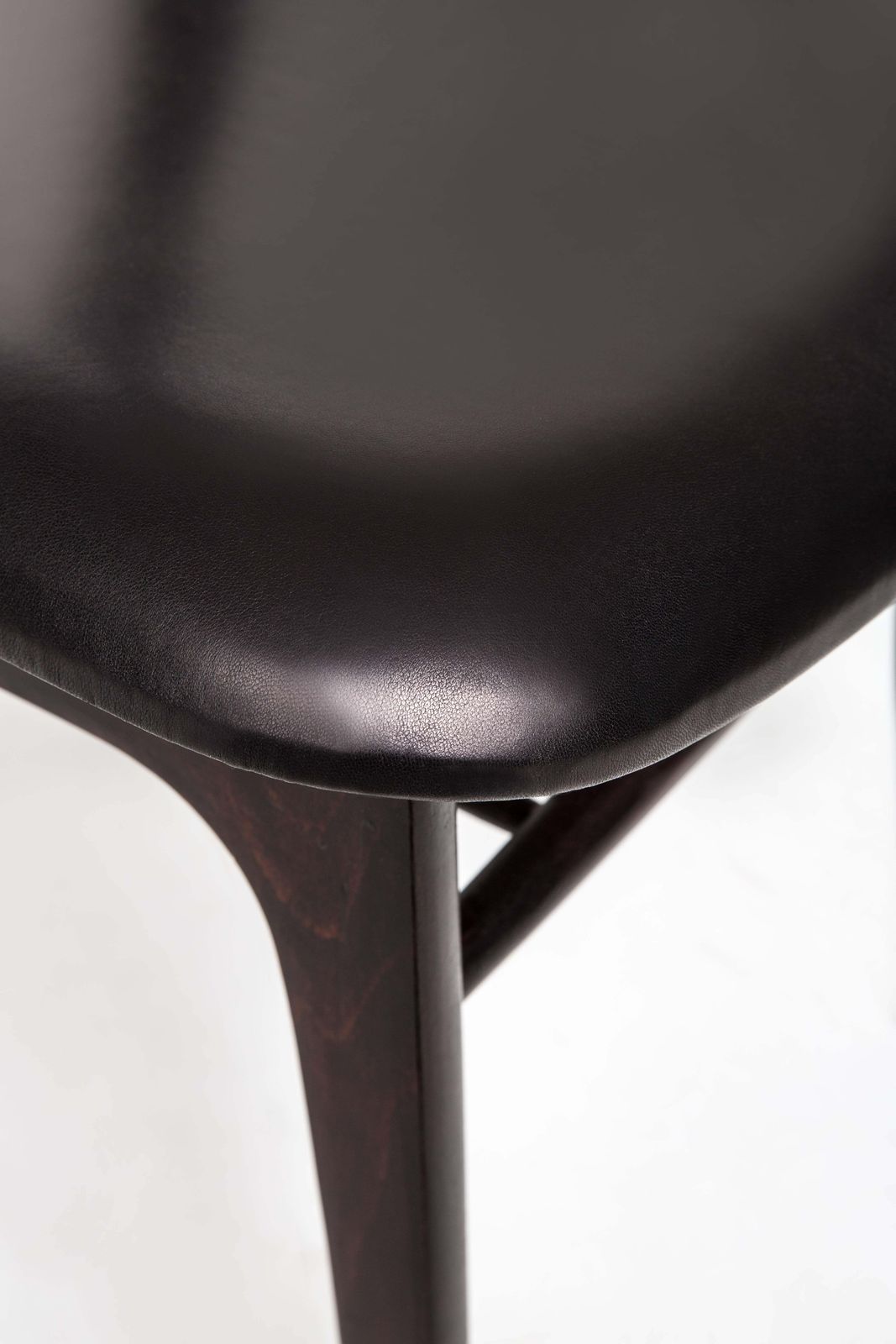 Set Of Four Vintage Leather Dining Chairs, 1960s photo buy