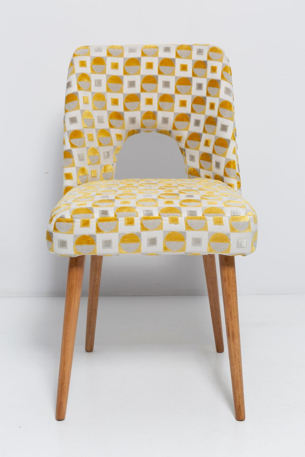 2548.0 Set Of Six Yellow "Shell" Chairs, Poland, 1960s photo