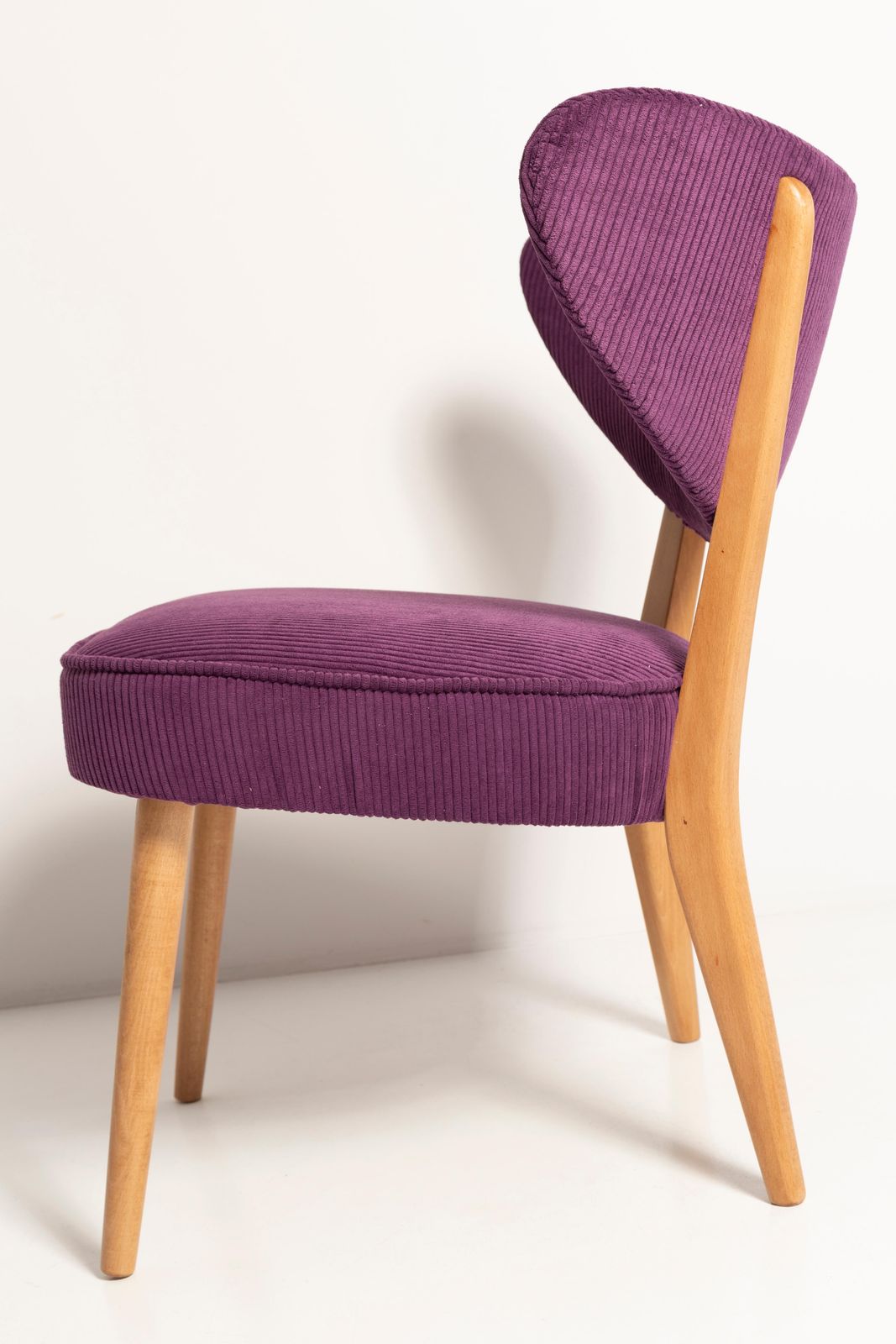 photo for sale Midcentury Style Violet Velvet Club Chair, By Vintola Studio, Europe, Poland