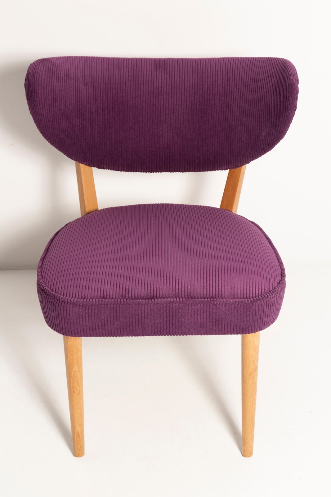 photo buy Midcentury Style Violet Velvet Club Chair, By Vintola Studio, Europe, Poland