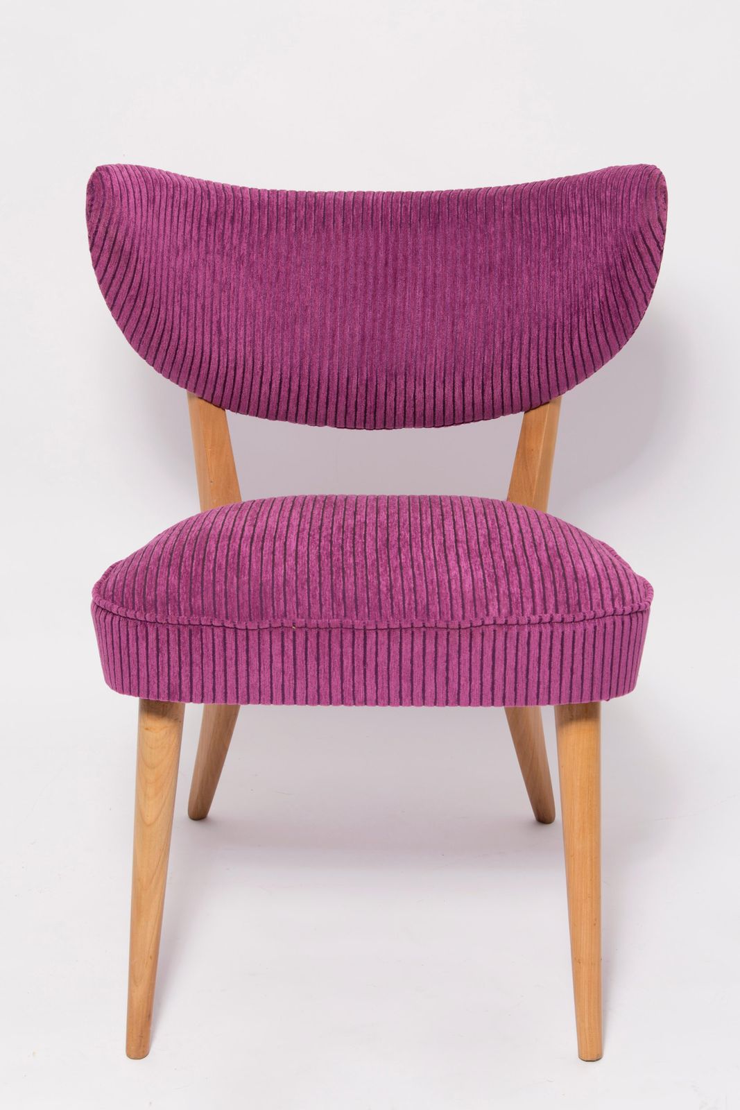 Mid Century Violet Fluwelen Club Fauteuil, Europa, Jaren 1960 photo furniture