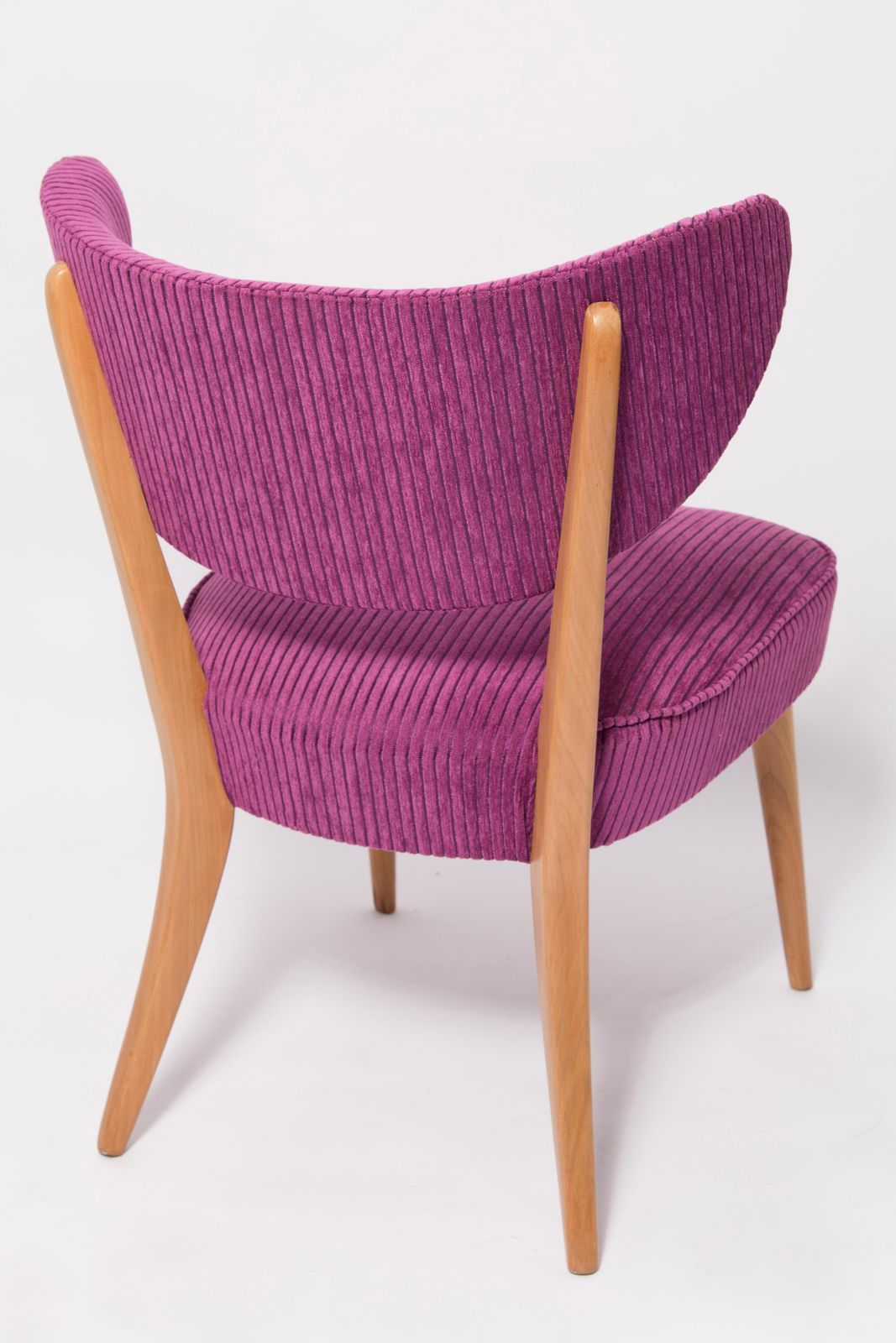 Mid Century Violet Fluwelen Club Fauteuil, Europa, Jaren 1960 photo 510.0