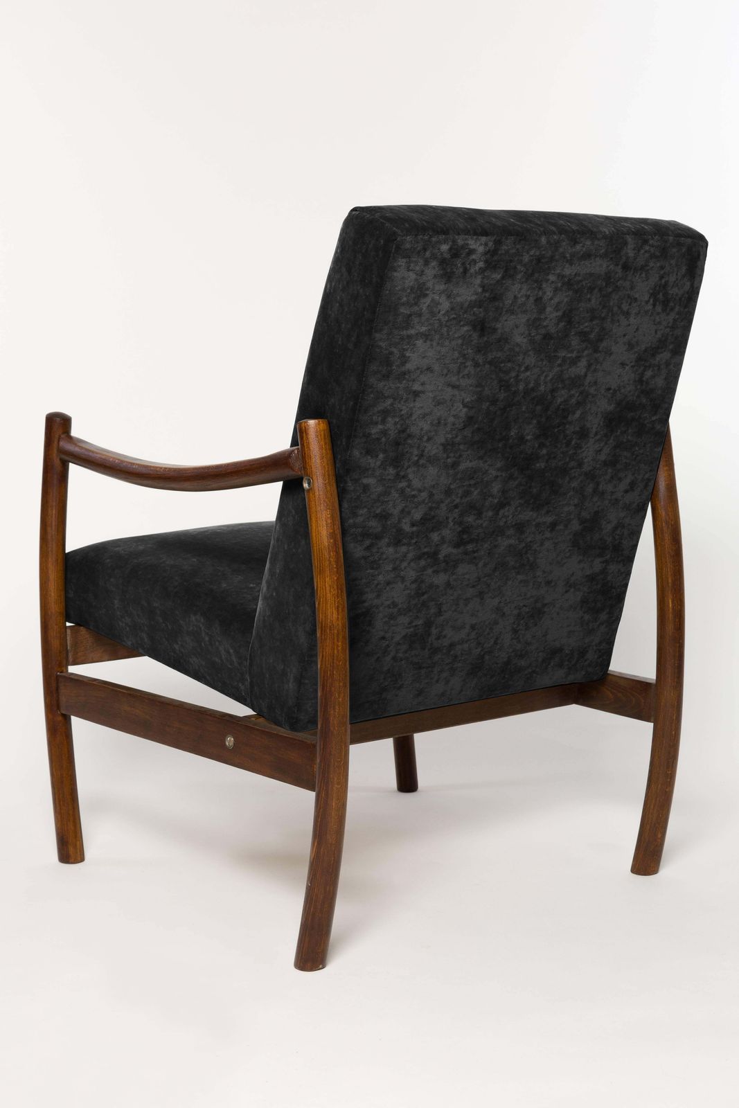 Mid Century Club Armchair, Black Velvet, Europe, 1960s. photo buy