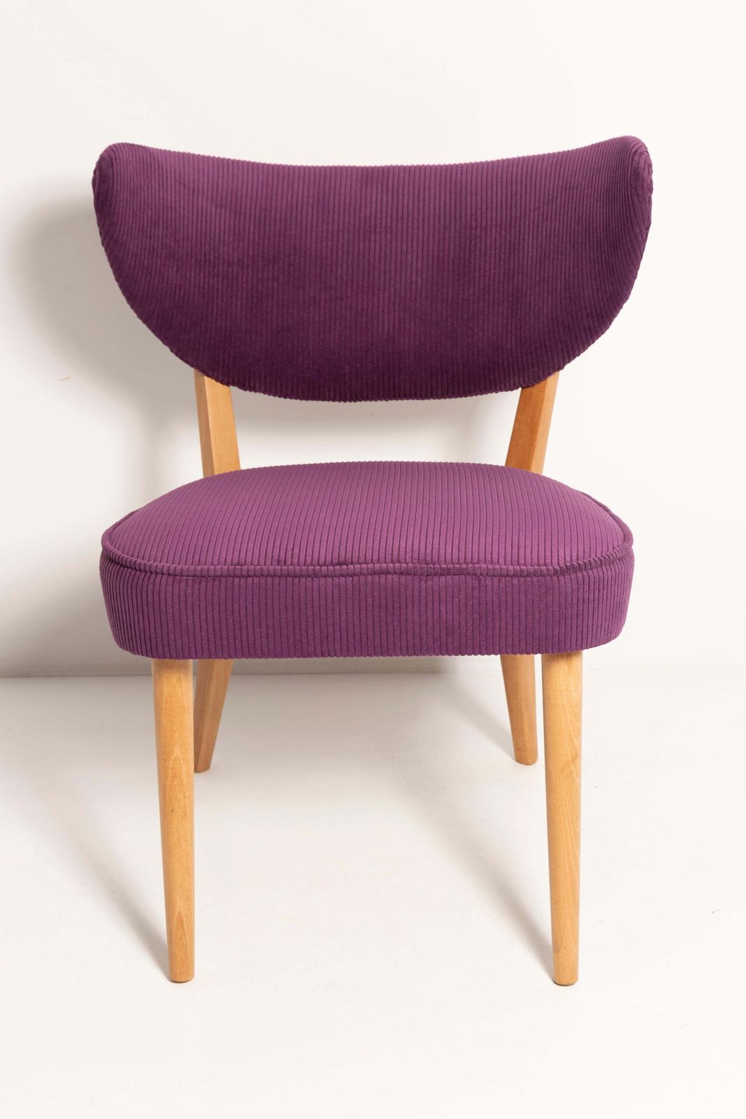 1191.0 Pair Of Midcentury Style Violet Velvet Club Chairs, By Vintola Studio, Europe photo