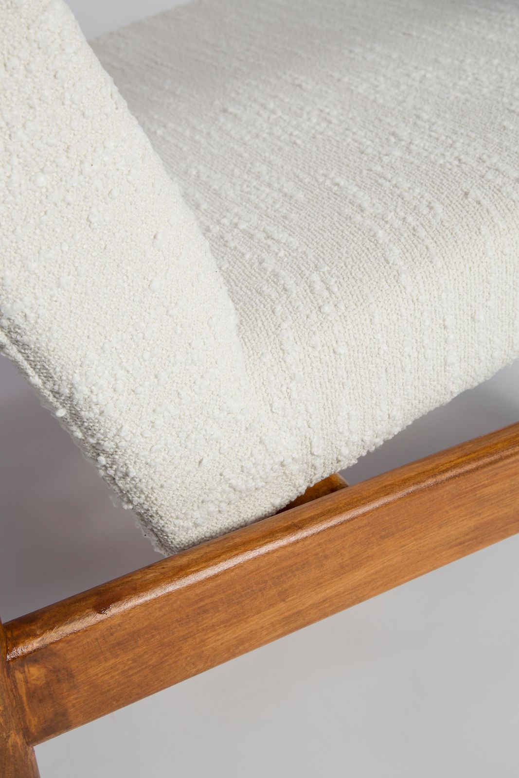 Paar Mid Century Witte Bouclé Fauteuils, Gfm 142, Edmund Homa, Europa, Jaren 1960 photo buy