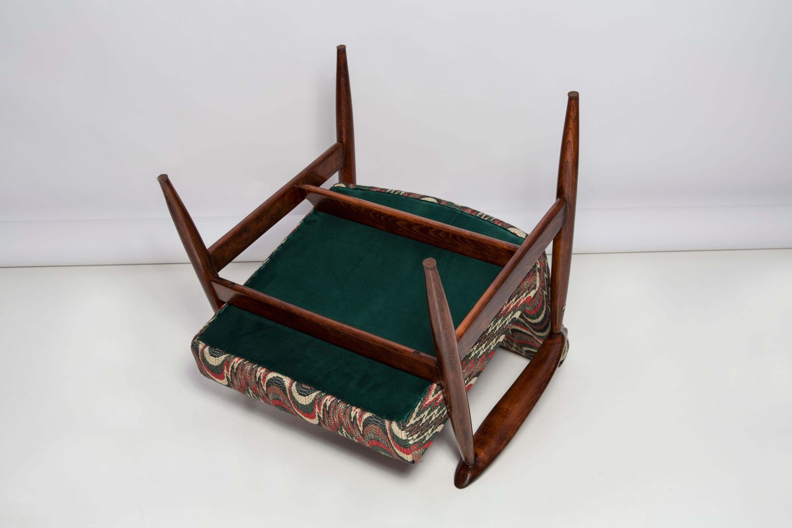Meubels Paar Mid Century Flimflam Jacquard Fauteuils, Van J Kedziorek, Europa, Jaren 1960 photo