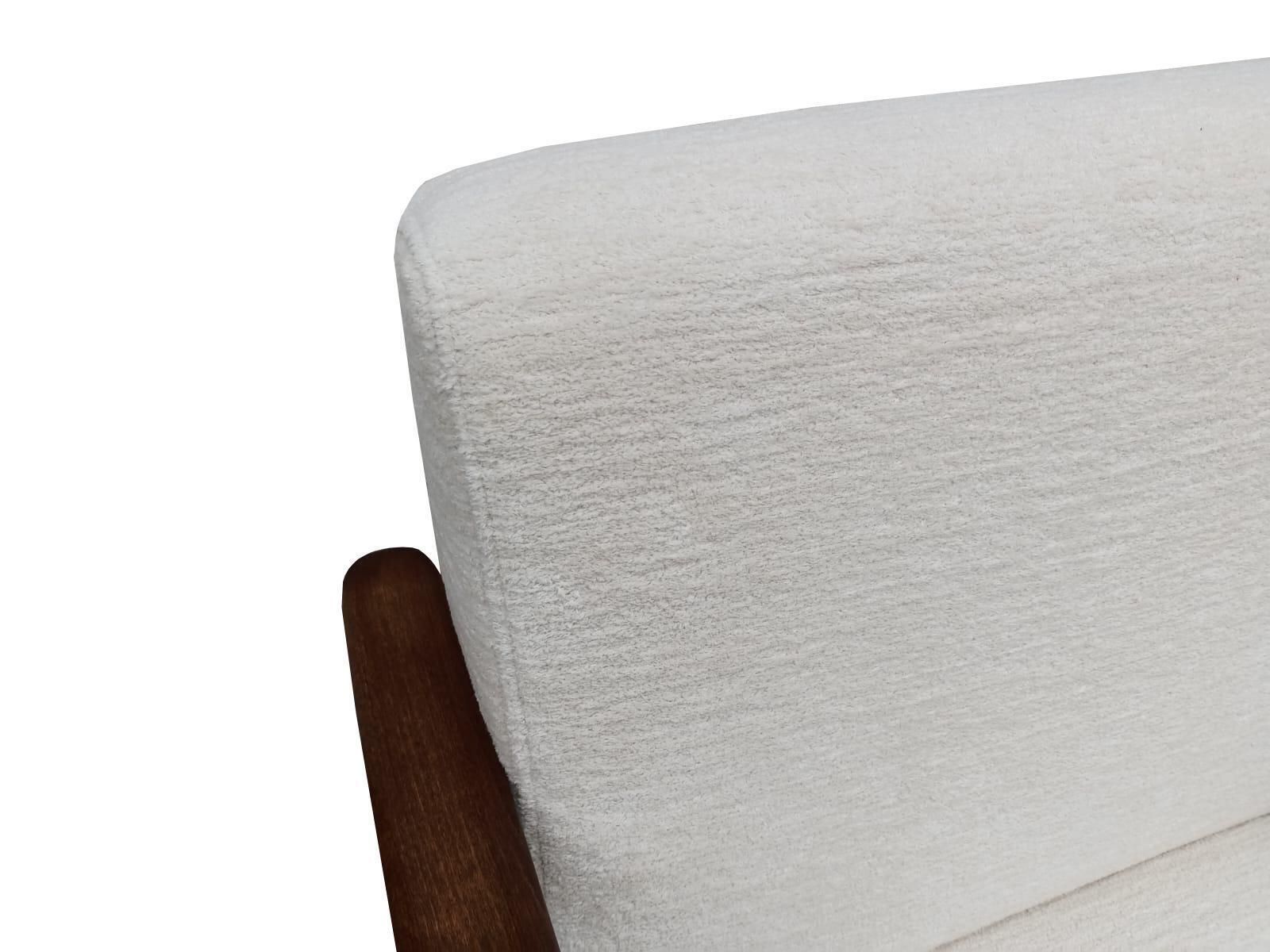 Pair Of Mid Century White Chenille Armchairs, Gfm 142 Edmund Homa, Europe, 1960s photo 3061.0