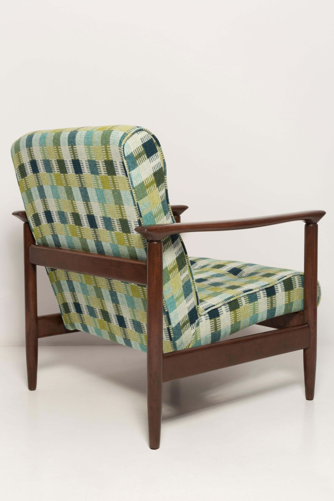 Paar Mid Century Groene Wollen Fauteuils, Gfm 142, Edmund Homa, Europa, Jaren 1960 photo buy