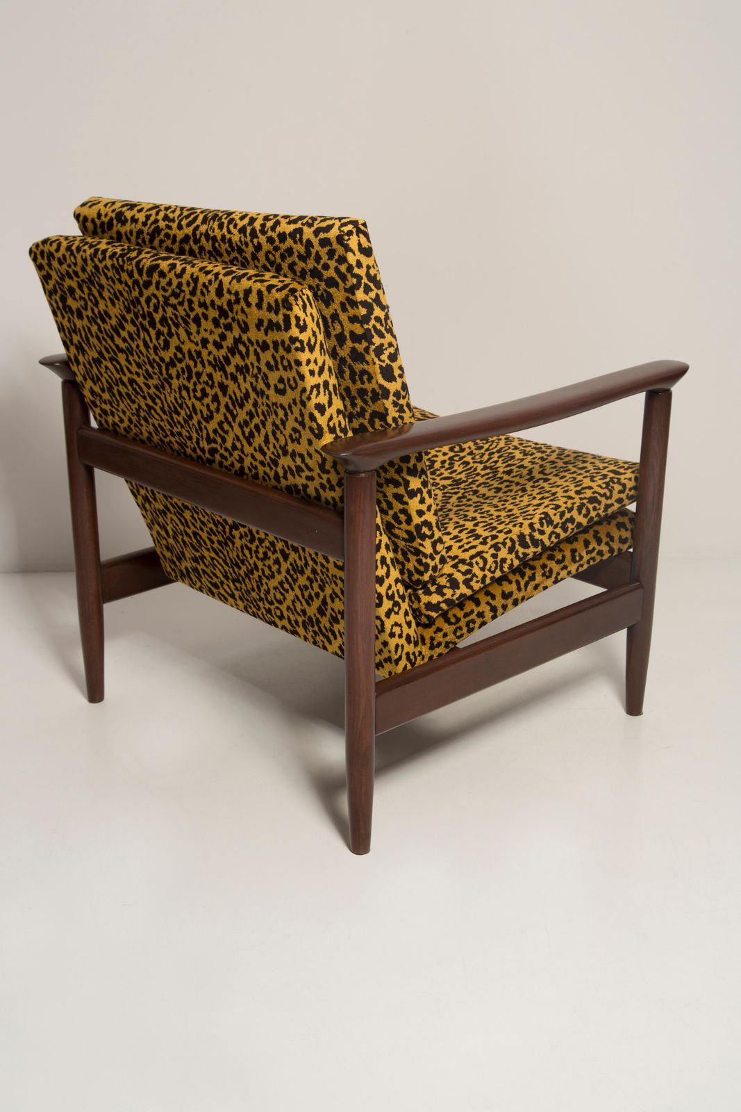 photo for sale Pair Of Midcentury Leopard Armchairs, Gfm 142, Edmund Homa, Europe, 1960s