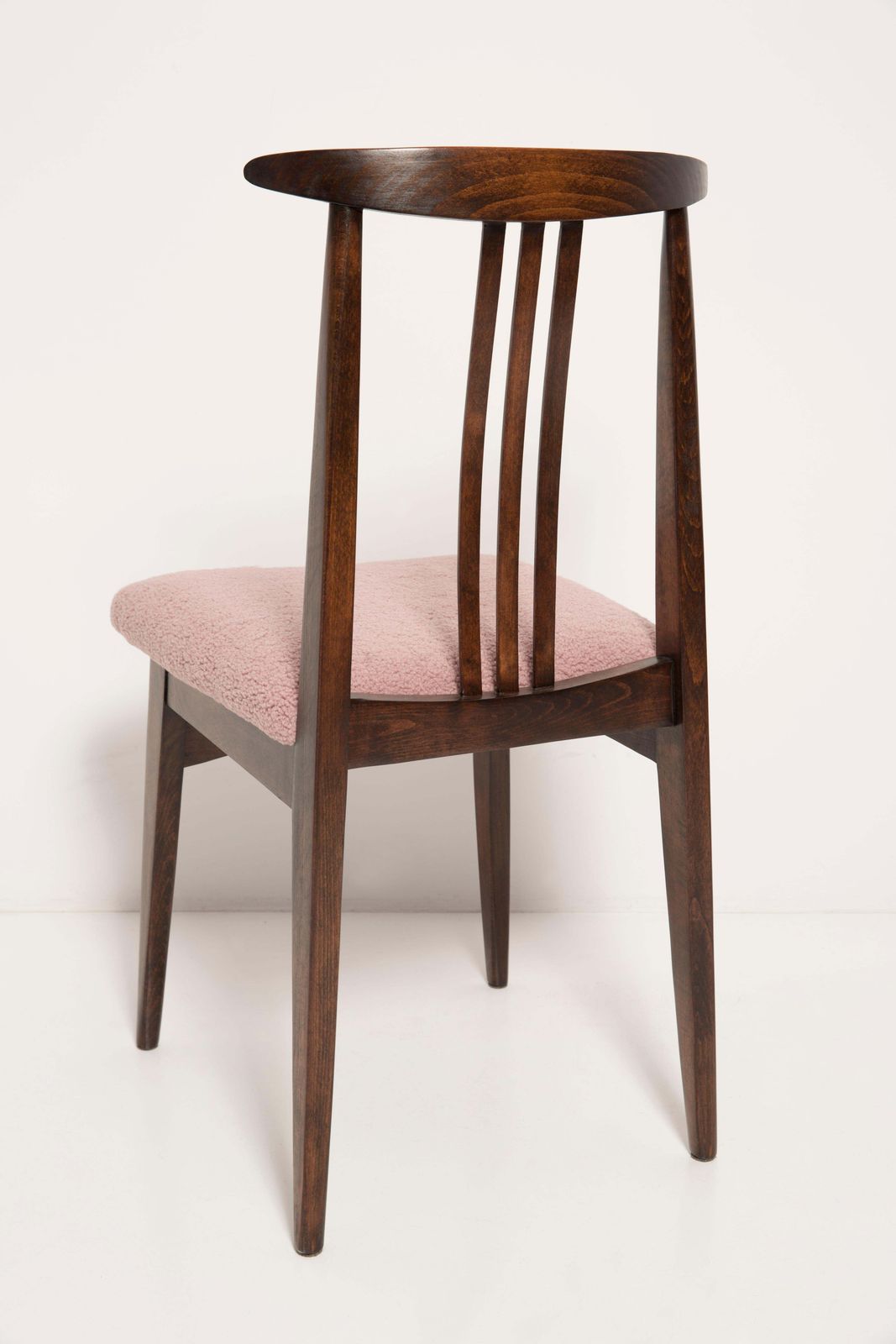 photo furniture Set Of Six Pink Boucle Chairs, By Zielinski, Poland, 1960s
