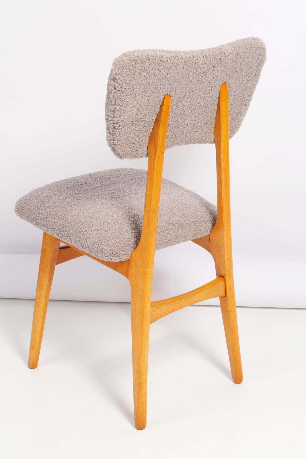 Set Of Eight 20th Century Gray Boucle Chairs, 1960s photo buy