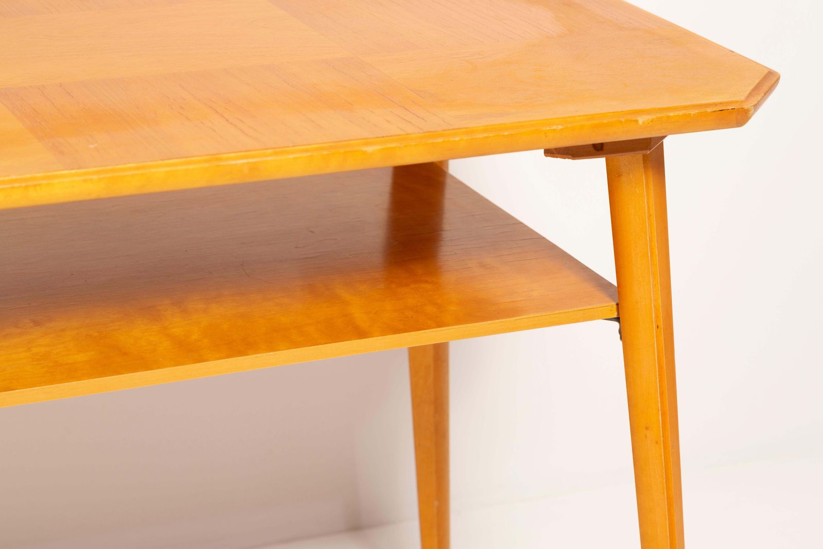 Mid Century Modern Coffee Table, Light Wood, Europe, 1960s photo buy