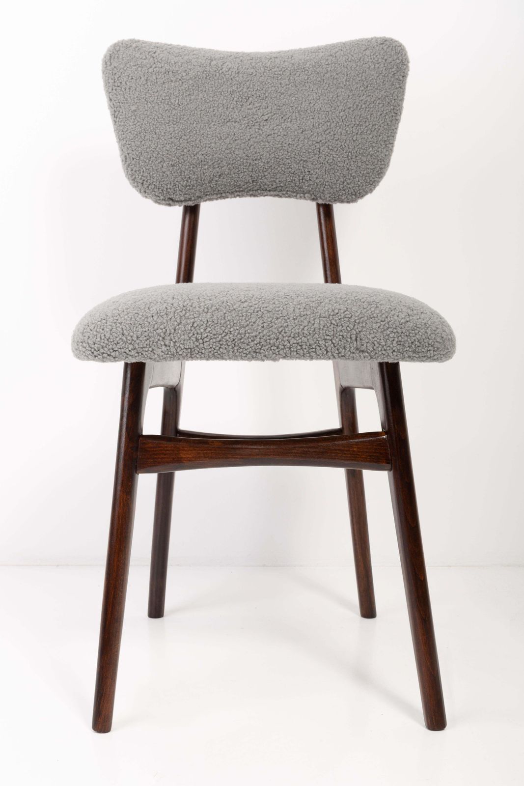 photo vinterior Set Of Eight 20th Century Gray Boucle Chairs, 1960s