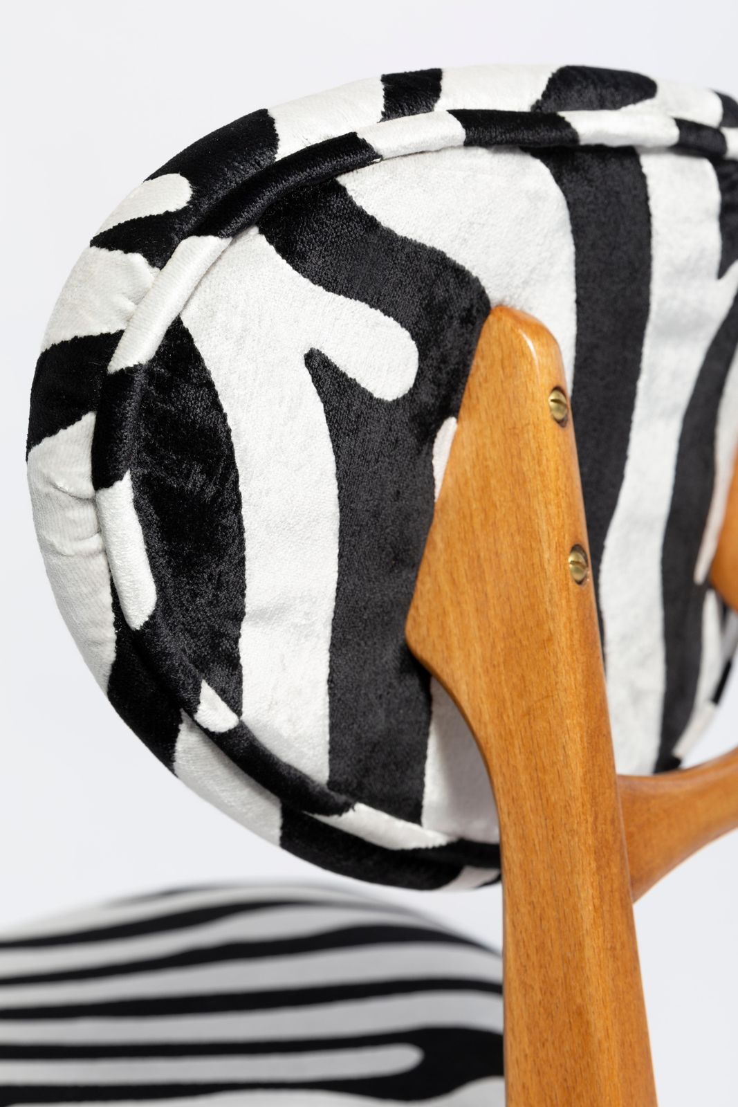 photo furniture Set Of Six Mid Century Zebra Chairs, Type 200/128 By J. Kedziorek, Europe, 1960s