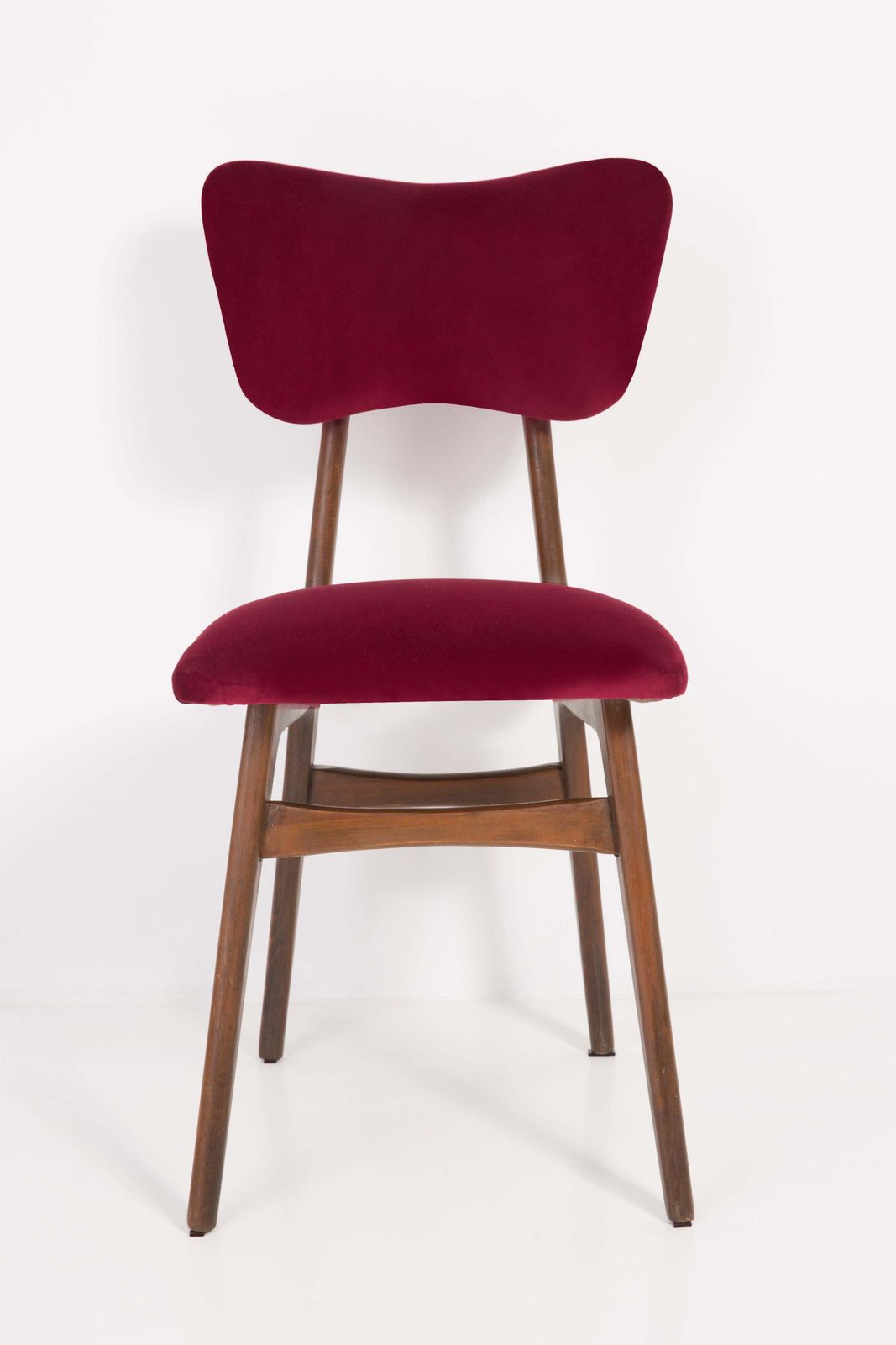 Set Of Twelve 20th Century Burgundy Red Chairs, 1960s photo furniture