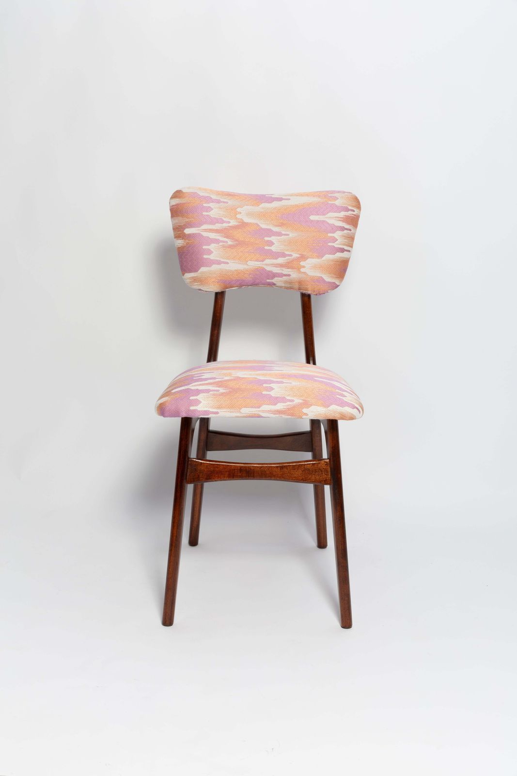 Eight Mid Century Butterfly Chairs, Fandango Jacquard, Dark Wood, Europe, 1960s photo 4762.0