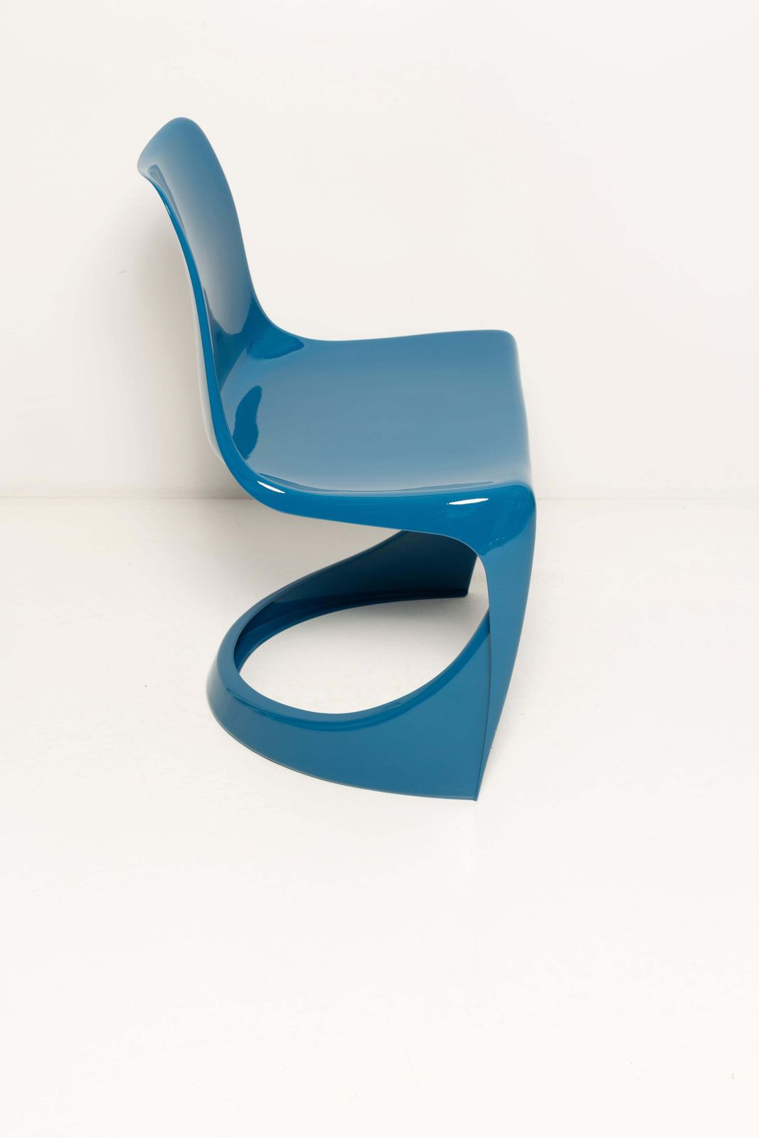 Set Of Six Mid Century Sea Blue Cado Chairs, Steen østergaard, Europe, 1960s photo vinterior