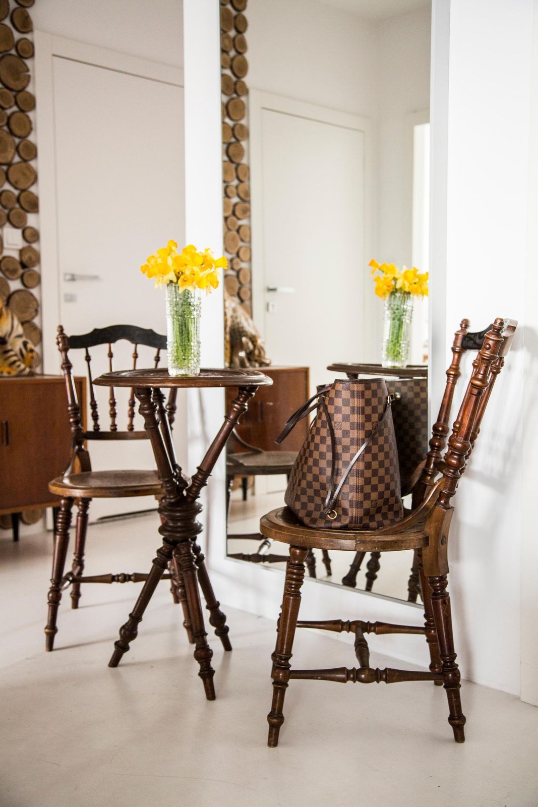 Midcentury Table And Set Of 2 Chairs, Europe, 1960s photo furniture