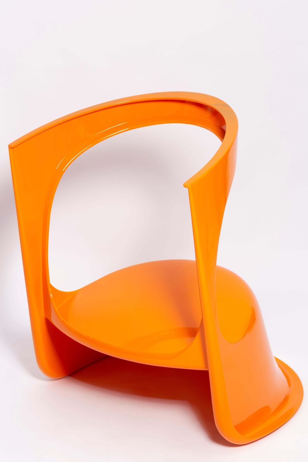 Furniture Set Of Six Glossy Orange Cado Chairs, Steen østergaard, 1974 photo