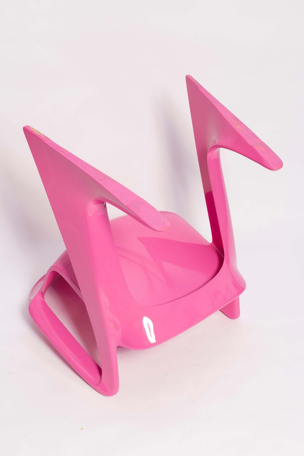 5096.0 Set Of Four Mid Century Pink Kangaroo Chairs, Ernst Moeckl, Germany, 1960s photo